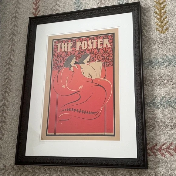 The Poster, March. Miss Art and Miss Litho. 1896. Elisha Brown Bird.